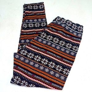 No Boundaries Sleigh All Day Snowflake Leggings